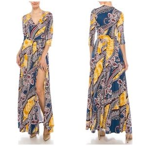 5⭐️⭐️⭐️⭐️⭐️Curvy Diva Wrap Maxi Dress